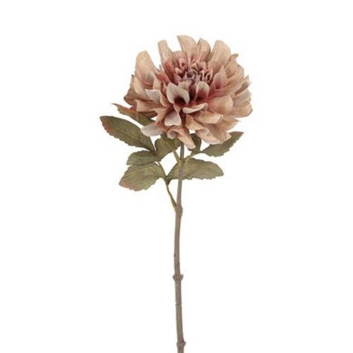 Artificial Dahlia Flower - Grey - 13x13x57cm