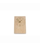 TABLE CLOCK ZONE - TRAVERTINE BEIGE - 12x18CM TABLE CLOCK ZONE - TRAVERTINE BEIGE - 12x18CM