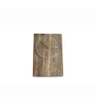 TABLE CLOCK ZONE - TRAVERTINE GREY - 12x18CM TABLE CLOCK ZONE - TRAVERTINE GREY - 12x18CM