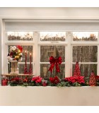 Candle Holder - X-mas tree - Umina - Red - Η15cm