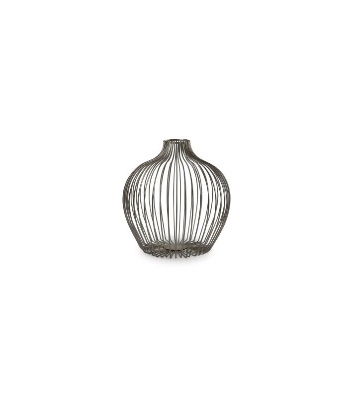 Vase - Bulbo Wire - Silver - 30xH30cm Vase - Bulbo Wire - Silver - 30xH30cm