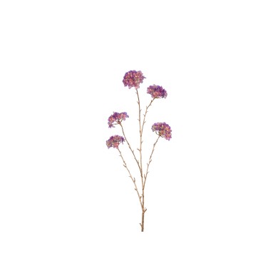 Decorative Flower with Branches – Hortensia – Purple – Η68cm