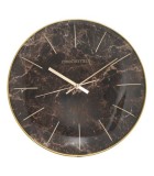 Decorative Wall Clock - Brown Marble - 35x35x5cm