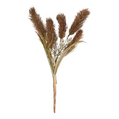 Artificial Pennisetum Jaxx Flower - Brown - 10x24x43cm