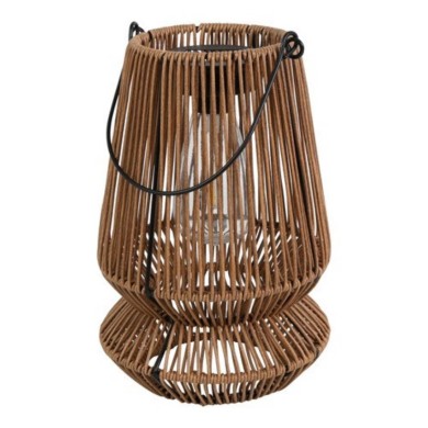 Decorative Solar Lantern - Brown - 15x17x27cm