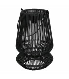 Decorative Solar Lantern - Black - 15x17x27cm