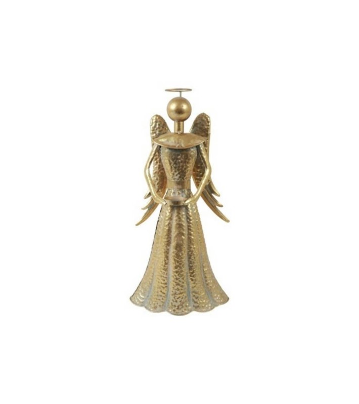 Tealighth Holder Angel Lucie - Gold - 24,5x14,5x49CM Tealighth Holder Angel Lucie - Gold - 24,5x14,5x49CM