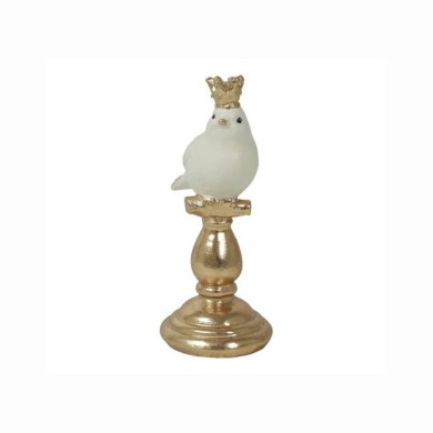 Decorative Bird Alfred - White - 10.5x7.5x18cm Decorative Bird Alfred - White - 10.5x7.5x18cm
