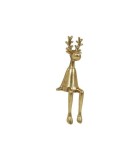 Reindeer Edmond - Gold - 12,5x12x34CM Reindeer Edmond - Gold - 12,5x12x34CM