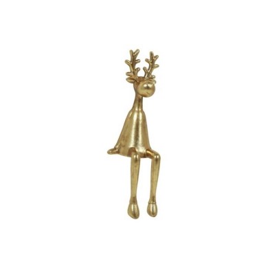 Reindeer Edmond - Gold - 12,5x12x34CM Reindeer Edmond - Gold - 12,5x12x34CM