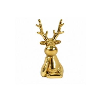 Reindeer head Edmond - Gold - 8x7x15,5CM Reindeer head Edmond - Gold - 8x7x15,5CM
