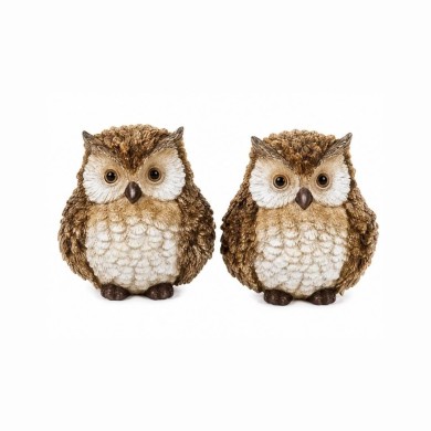 Decorative Owl Wisdom Set 2pcs - Multicolor - 13x11.3x16cm Decorative Owl Wisdom Set 2pcs - Multicolor - 13x11.3x16cm