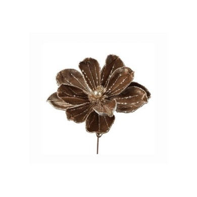 Artificial Flower Magnolia Velvet - Brown - 27x27x64CM Artificial Flower Magnolia Velvet - Brown - 27x27x64CM