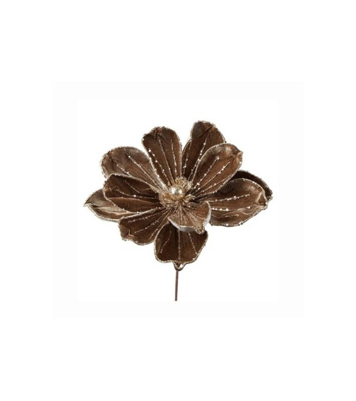 Artificial Flower Magnolia Velvet - Brown - 27x27x64CM Artificial Flower Magnolia Velvet - Brown - 27x27x64CM
