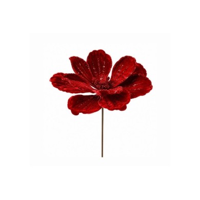 Artificial Flower Magnolia Velvet - Red - 27x27x64CM Artificial Flower Magnolia Velvet - Red - 27x27x64CM