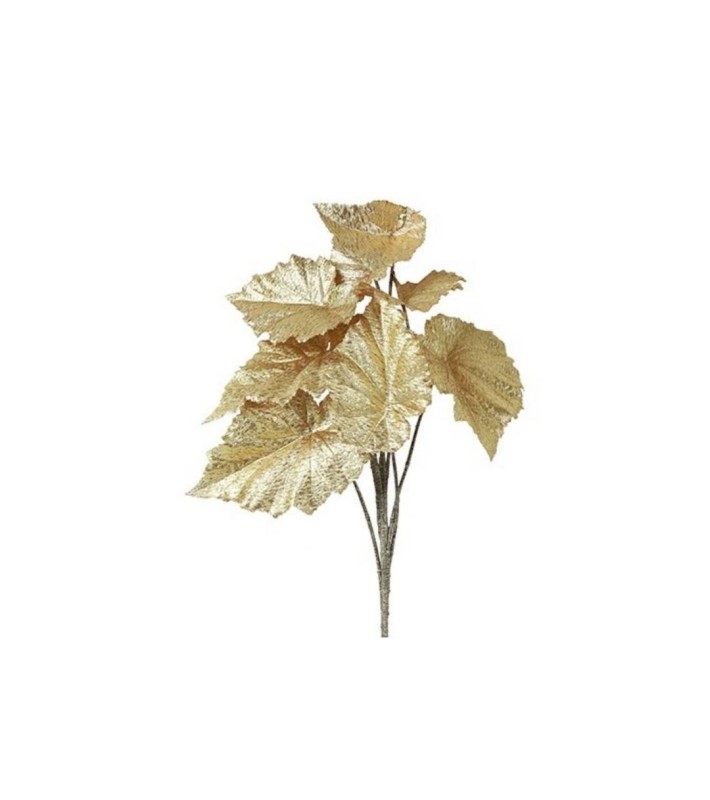 Decorative Leaf Begonia - Gold - Ø50,8CM x 78,74cm Decorative Leaf Begonia - Gold - Ø50,8CM x 78,74cm
