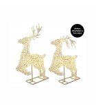 Christmas LED Lights Deer Chester facing forward - Gold - 220x70x330CM Christmas LED Lights Deer Chester facing forward - Gold - 220x70x330CM