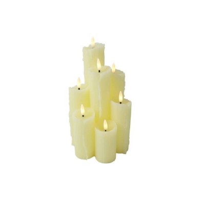 Candle LED Inge -Crème - Ø14x27,5CM Candle LED Inge -Crème - Ø14x27,5CM