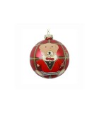Ornament ball w/bear Logan - Red - Ø8CM Ornament ball w/bear Logan - Red - Ø8CM