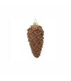Ornament Pinecone Nora - Light Brown/Gold - Ø7.7x16cm Ornament Pinecone Nora - Light Brown/Gold - Ø7.7x16cm