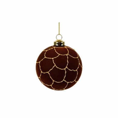 Ornament Ball Malin - Dark Brown/Gold - Ø10cm