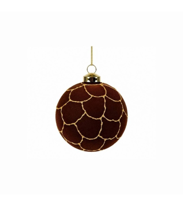 Ornament Ball Malin - Dark Brown/Gold - Ø10cm Ornament Ball Malin - Dark Brown/Gold - Ø10cm