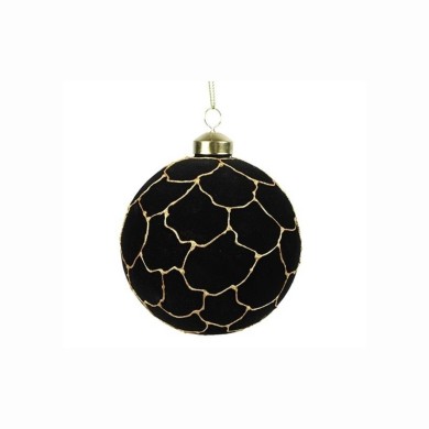 Ornament Ball Malin - Black/Gold - Ø8cm