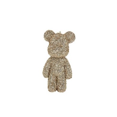 Bear Beerie Glitter -Champagne - 24x11x9CM Bear Beerie Glitter -Champagne - 24x11x9CM