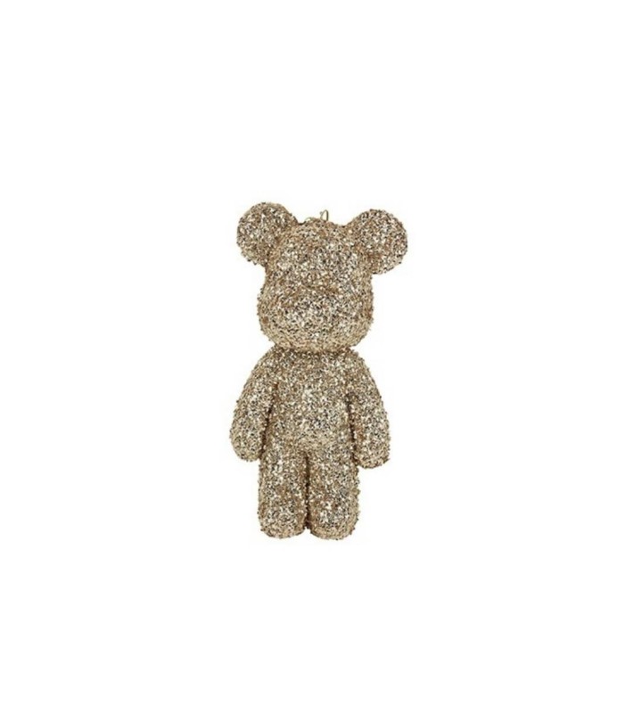 Bear Beerie Glitter -Champagne - 24x11x9CM Bear Beerie Glitter -Champagne - 24x11x9CM