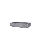 Flower Pot Rectangle - Fiberclay Grey 60,5x22,5x17/80,