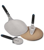 Pizza Lover's Starter Kit Napoleon (3pcs) - Pizza Stone, SS Pizza Peel & SS Pizza Cutter Pizza Lover's Starter Kit Napoleon (3pcs) - Pizza Stone, SS Pizza Peel & SS Pizza Cutter