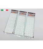 Round Stickers Feles - White Round Stickers Feles - White