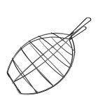Fish Grill Clamp - Turbot - Inox - 59x8x30cm Fish Grill Clamp - Turbot - Inox - 59x8x30cm