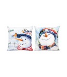 Cushion Snowman - 2 designs 45x45cm Cushion Snowman - 2 designs 45x45cm