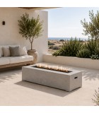 Rectangular fire pit CONCRETE - Grey - 152x61x41cm Rectangular fire pit CONCRETE - Grey - 152x61x41cm
