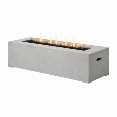 Rectangular fire pit CONCRETE - Grey - 152x61x41cm