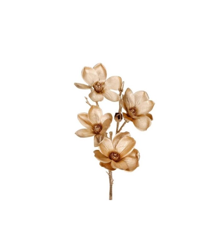 Magnolia Flower Stem - Gold - 84Cm Magnolia Flower Stem - Gold - 84Cm