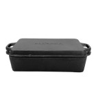 Casserole 2 in 1  All Grill - Cast Iron Base 28x17x6cm,  Top Lid 28x17x3cm