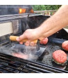 BBQ ALL GRILL Cast Iron Meat and Burger press with wooden hanlde 21*11*7cm