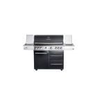 Gas Grill Top-Line Modular Chef - Black Stainless steel XLarge 167x65x118cm (2x folding side grill r Gas BBQ