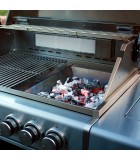 Stainlesssteel charcoal insert with divider for CHEF-series/Extrem/Ultra and outdoor kitchen 30 x 46
