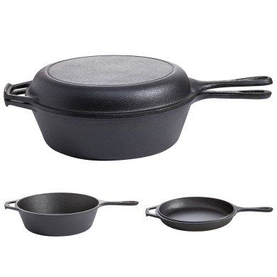 Pot&Pan 2 in 1 - Cast Iron D26cm