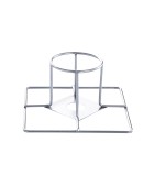 BBQ ALL GRILL staiinless steel chicken holder with plate and removable aroma can