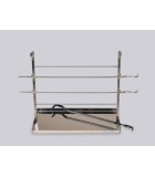 Wood BBQ - Antikristo Fireplace Set with 2 Slot - Stainless Steel