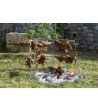 Wood BBQ - Folding Antikristo with 6 Slots (6 slots inclu.) - Stainless Steel