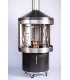 Wood BBQ - Antikristo Circular with 10 Slot - Black Stainless Steel