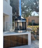 Wood BBQ - Antikristo Circular with 10 Slot - Black Stainless Steel