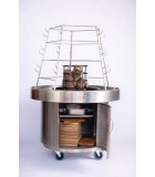 Wood BBQ - Antikristo Circular Barell with Panemidi with 15 Slot - Stainless Steel