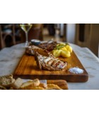 Serving Wooden Tray with legs - Antikristo - 23x56*2.5cm