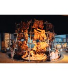 Wood BBQ - Tabletop Antikristo Circular with 15 Slot - Stainless Steel